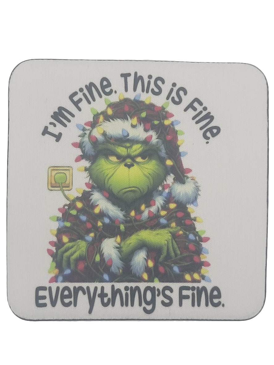 Grinch Coaster Set