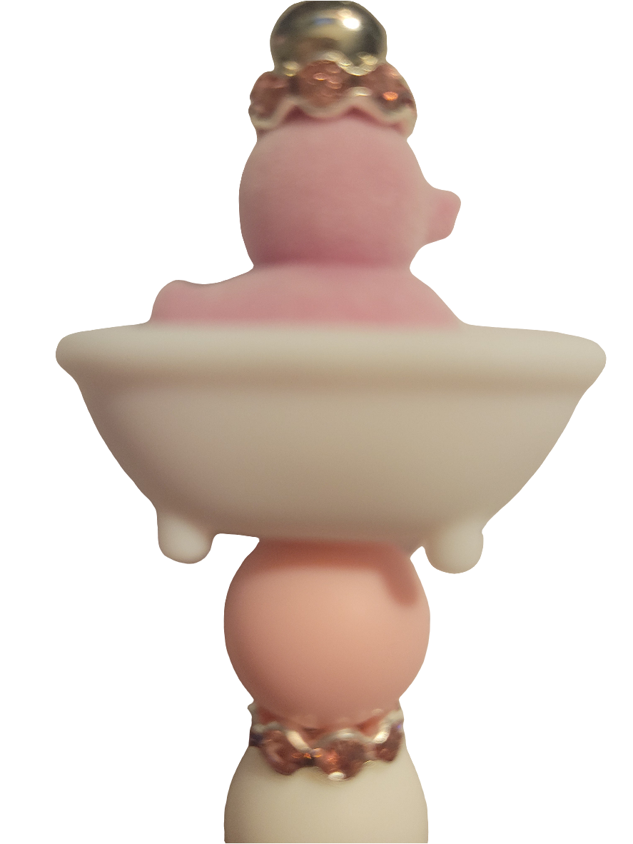 Pink Duck Bar Keychain