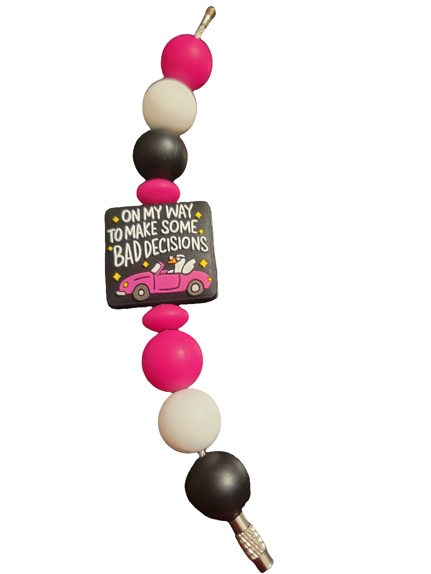 Bad Decisions Cup Charm