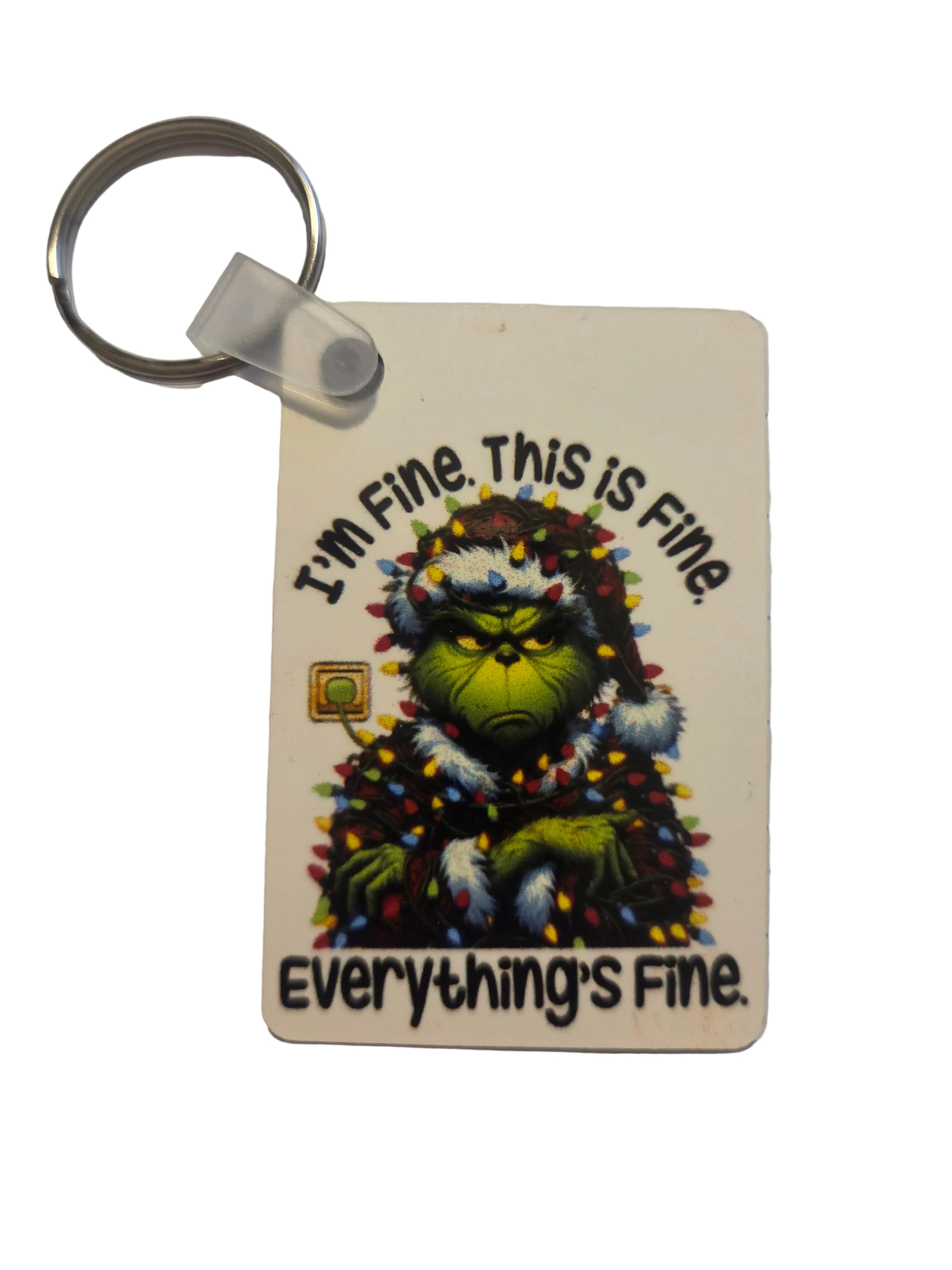 I'm Fine Keychain