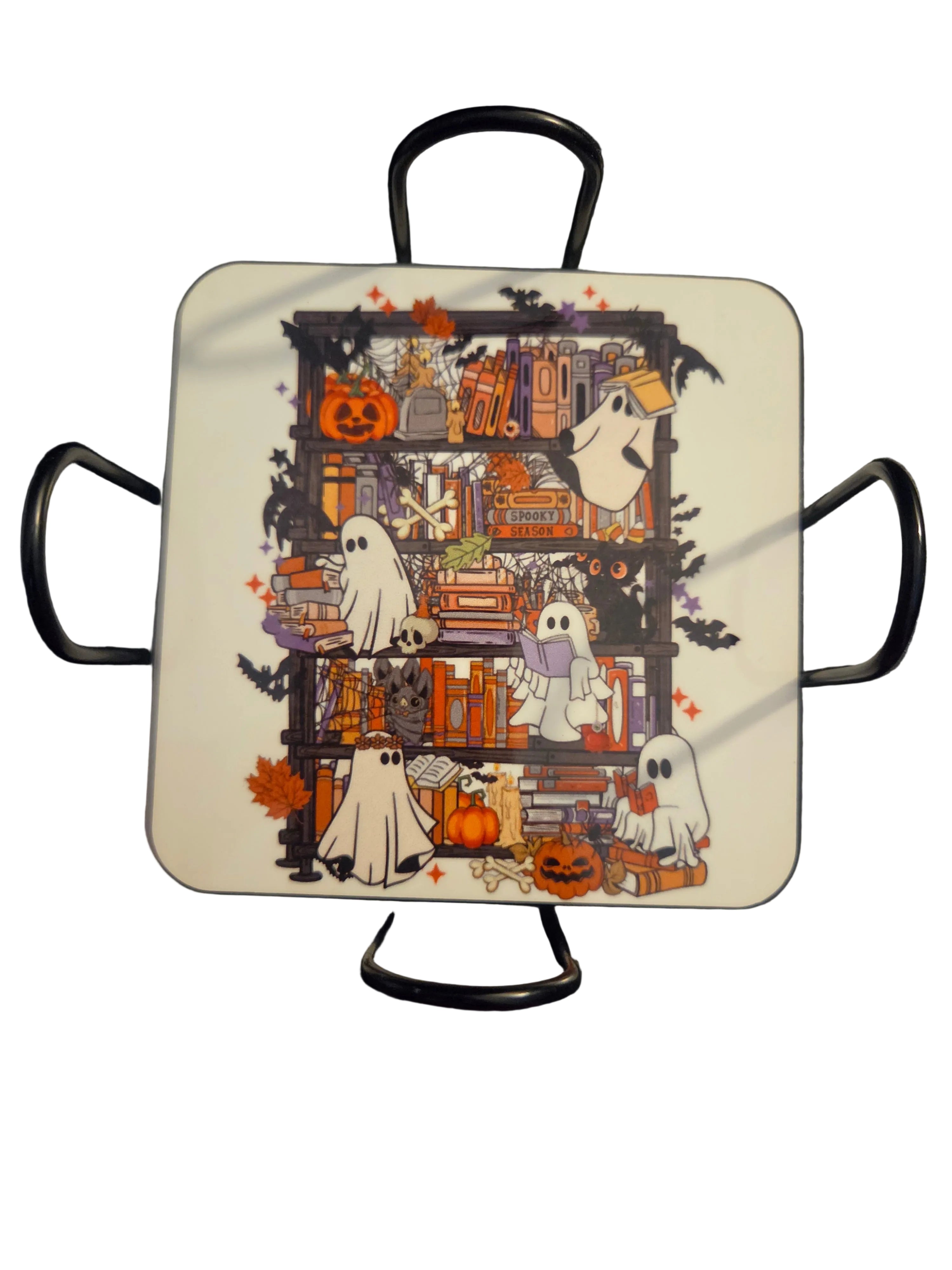 Ghost Bookcase Coasters