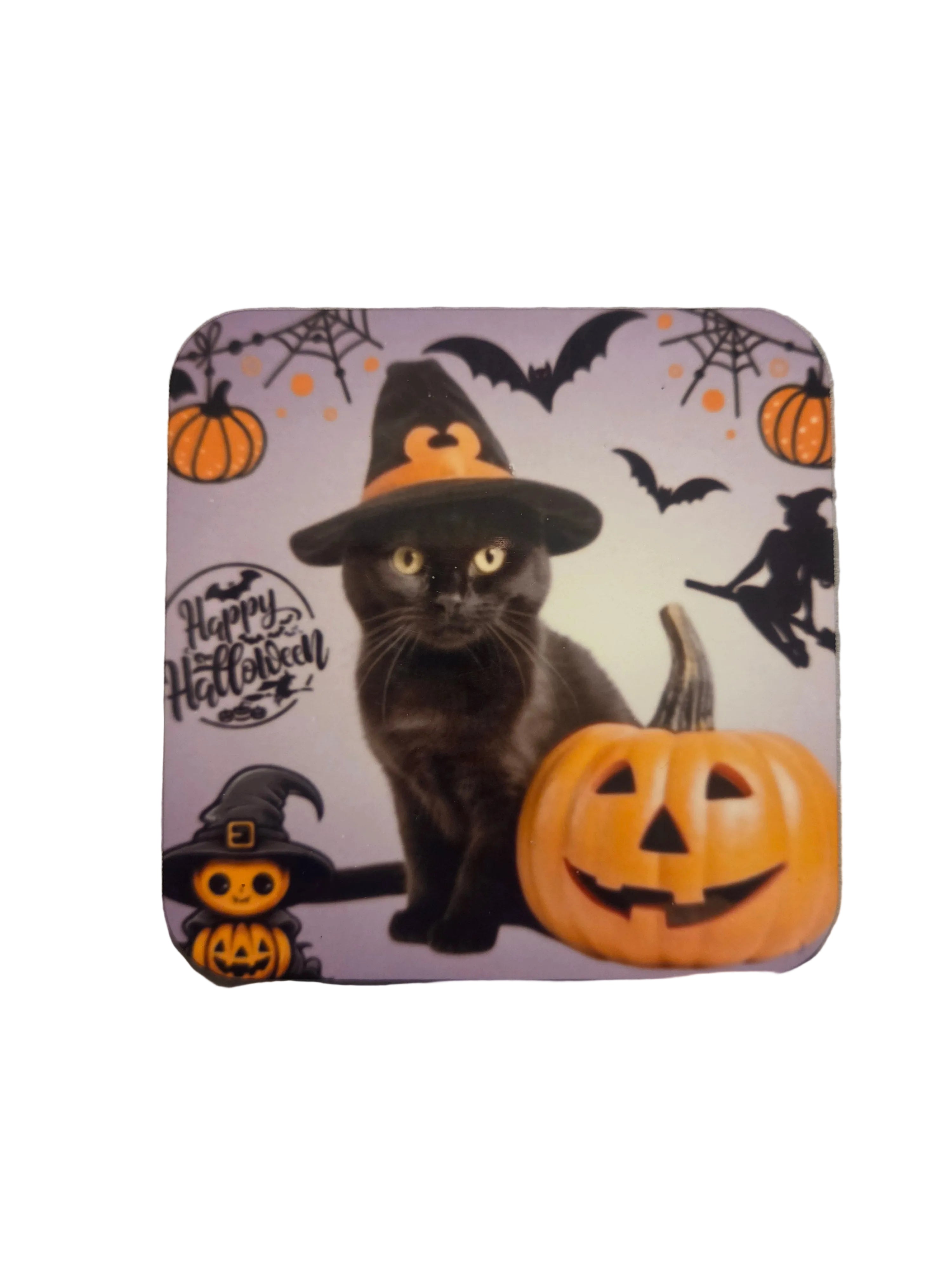 Black Cat Pumpkin Magnet