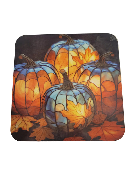 Pumpkin Leaf Coasters