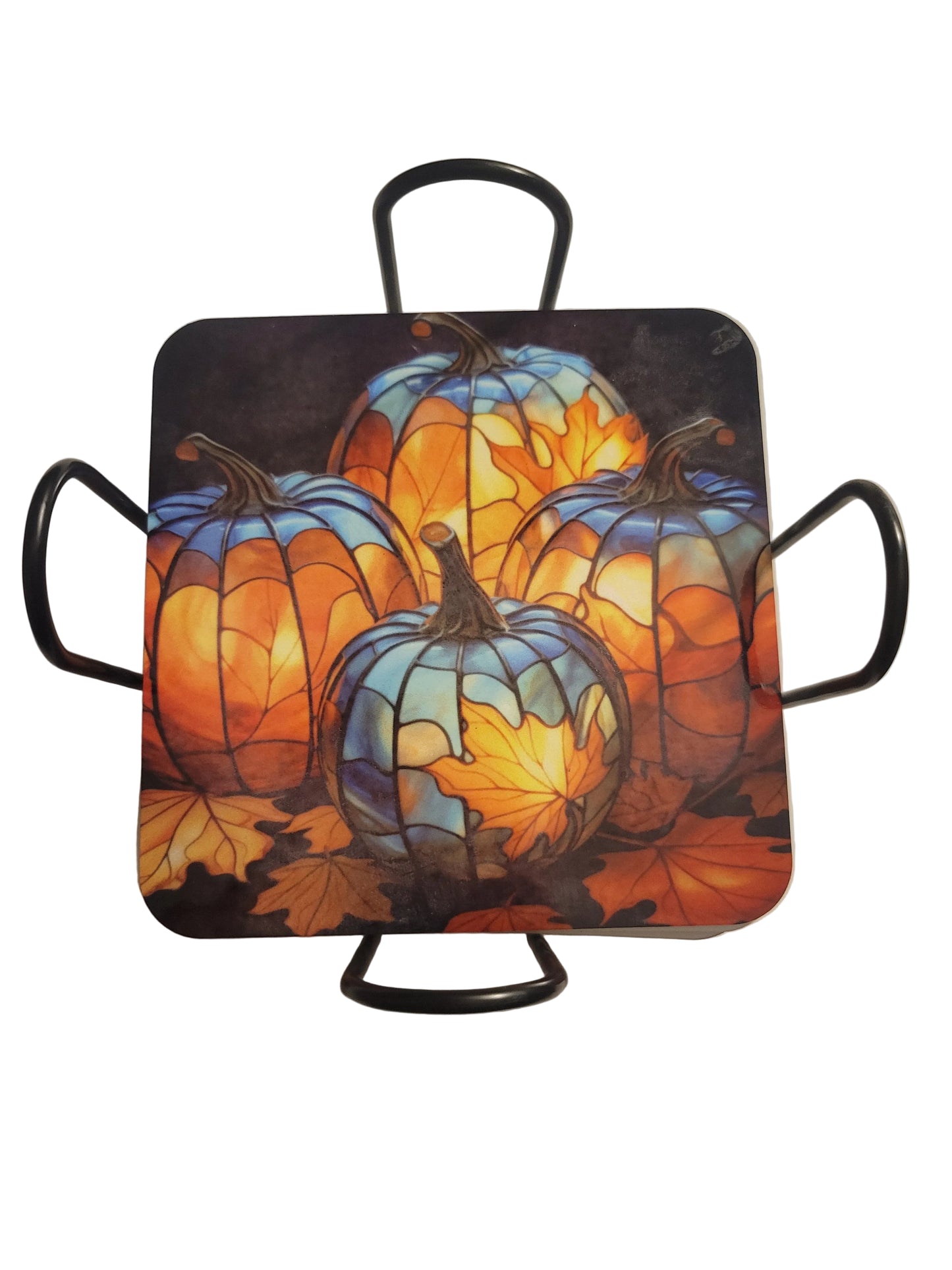 Pumpkin Leaf Coasters