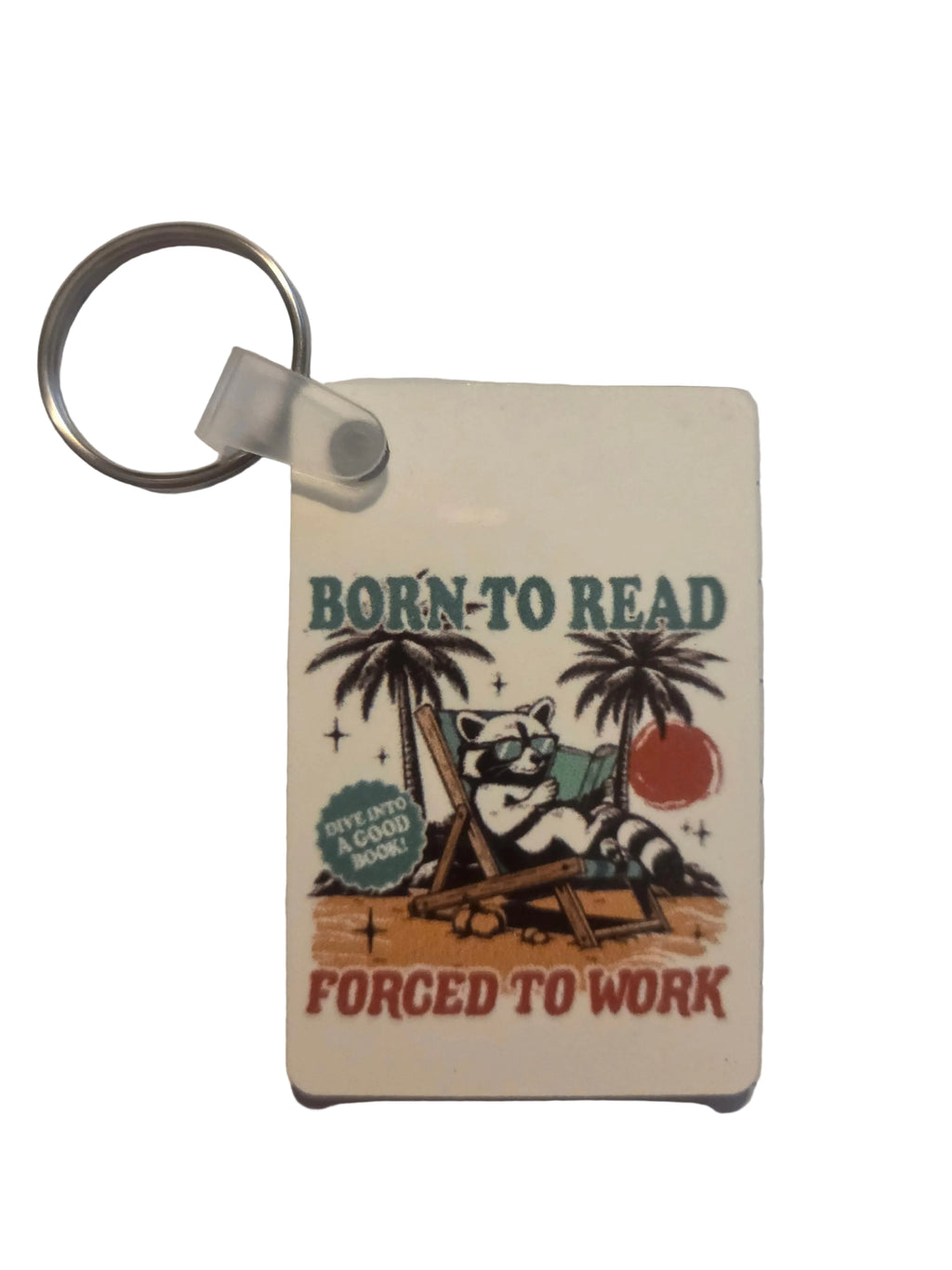 Born to Read Keychain