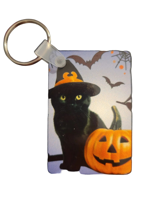 Black Kitty Keychain