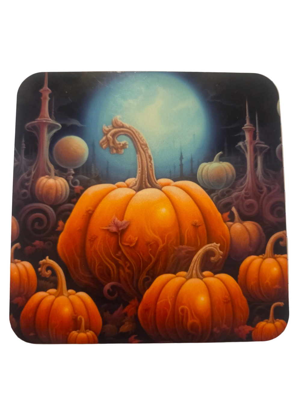 Pumpkin Moon Coasters