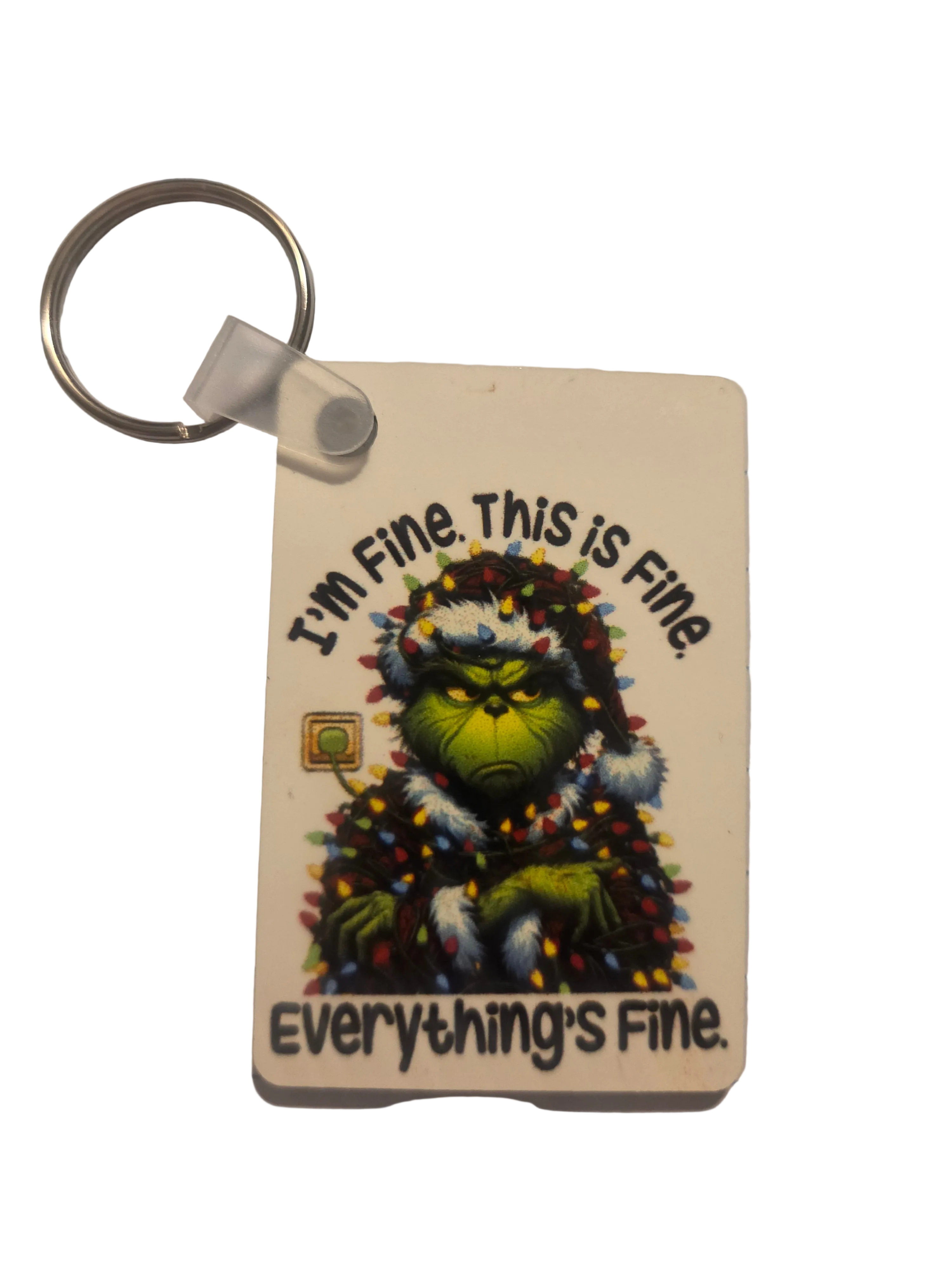 I'm Fine Keychain