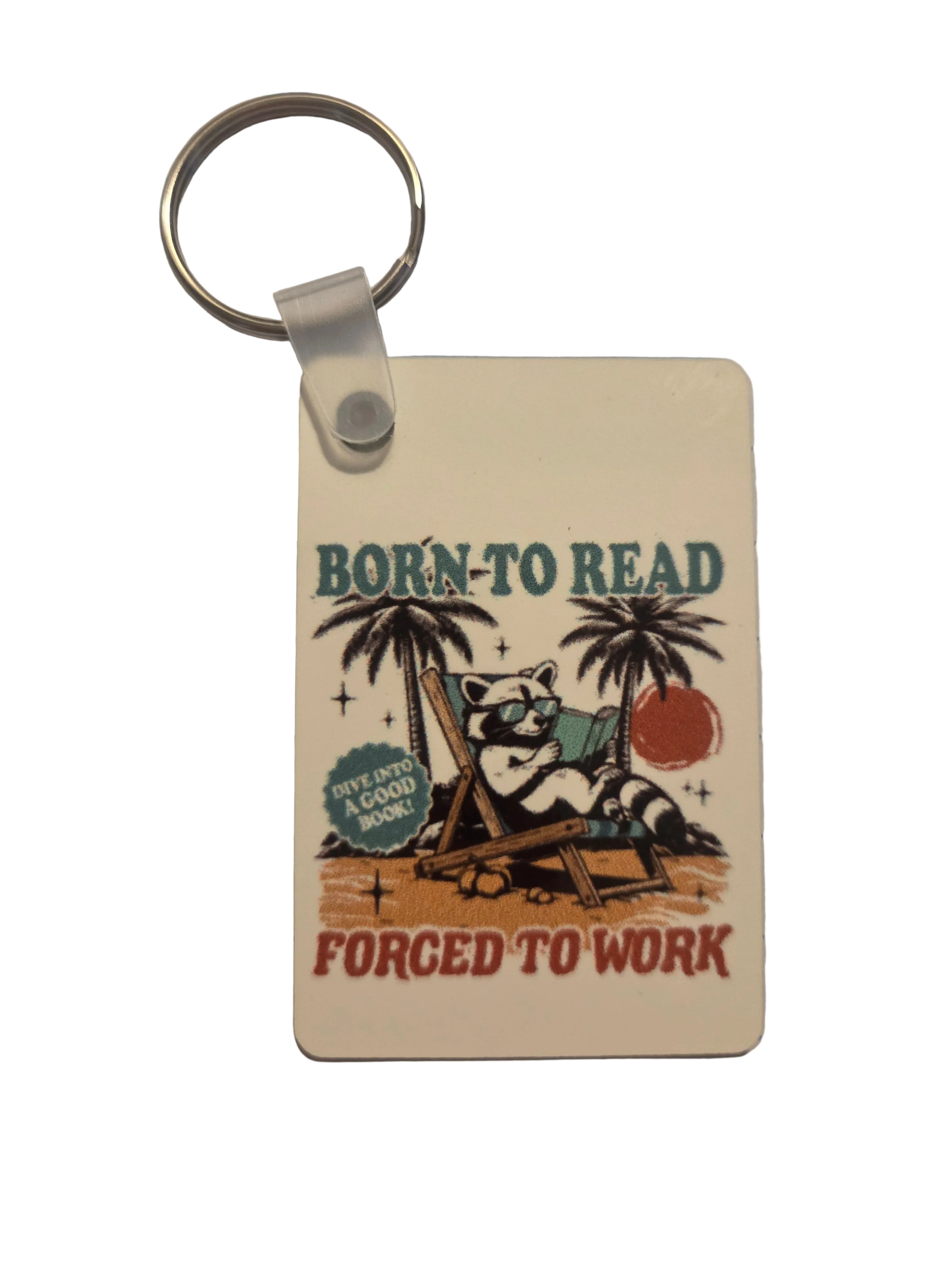Born to Read Keychain