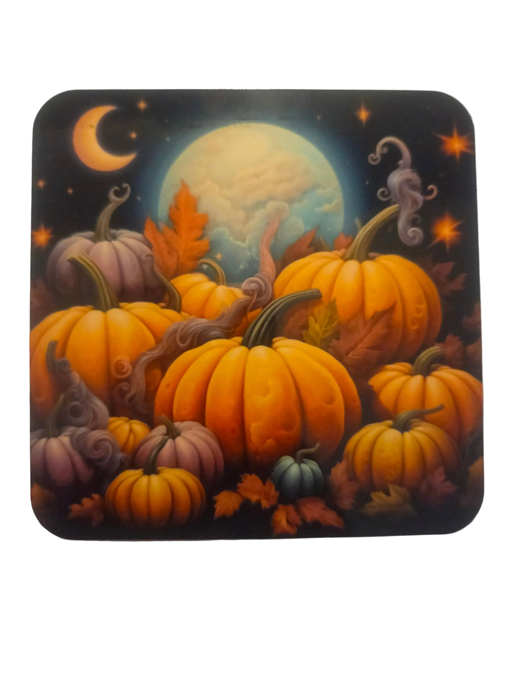 Pumpkin Moon Coasters