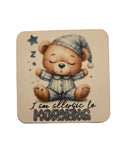 Allergic to Mornings Coasters